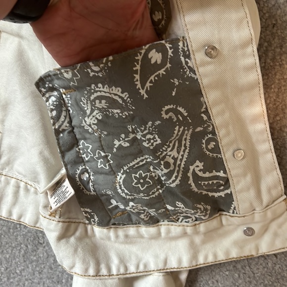 Free People Off-White Denim Jacket, XS - Picture 10 of 10